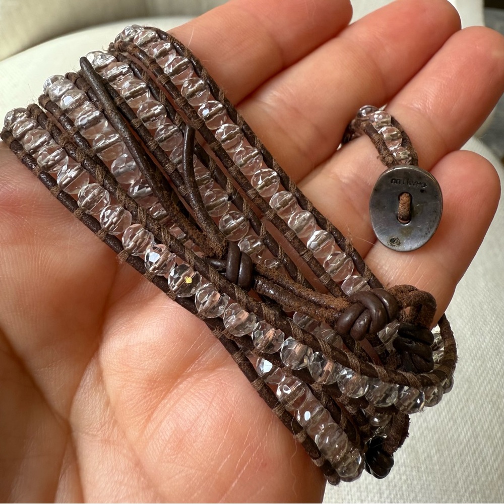 Chan Luu Elegant Brown Beaded Wrap Bracelet - Picture 6 of 16